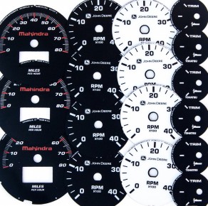 prototype dial gauge overlay cluster printing screenprint