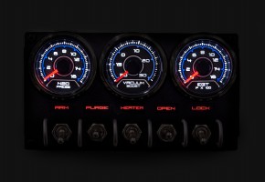 custom gauge dash panel cluster egt boost turbo switch
